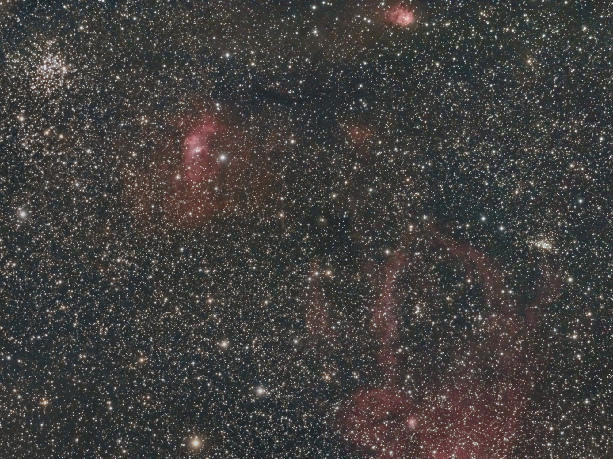 NGC 7635 + M52
